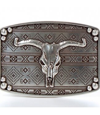 M&F Western Products Nocona Aztec Longhorn Belt Buckle