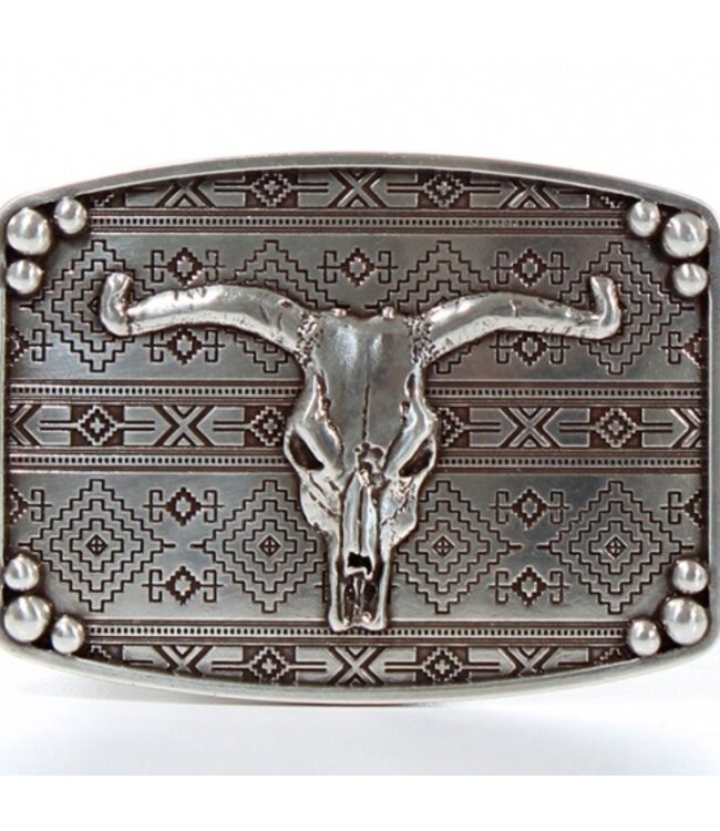 M&F Western Products Nocona Aztec Longhorn Belt Buckle
