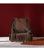 Wrangler Coffee Rivest Fringe Concealed Carry Crossbody Bag