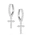 Montana Silversmiths Crystal Devotion Cross Earrings