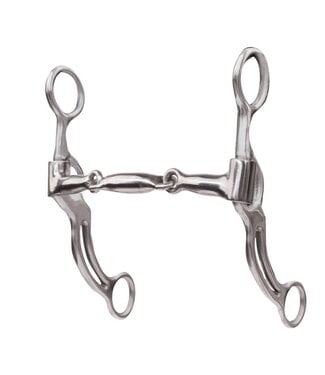 Professional's Choice Swept Back Double Bar - Three Piece Snaffle