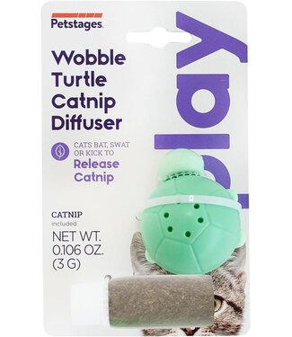 Petstages Outward Hound Wobble Tortue Diffuseur d'Herbe à Chat