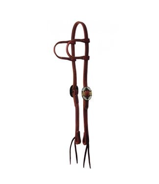 Western Rawhide Signature Buckle Series Double Ear Bridle