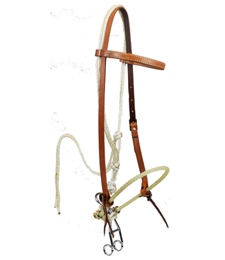 Western Rawhide QuickStop jawless bridle