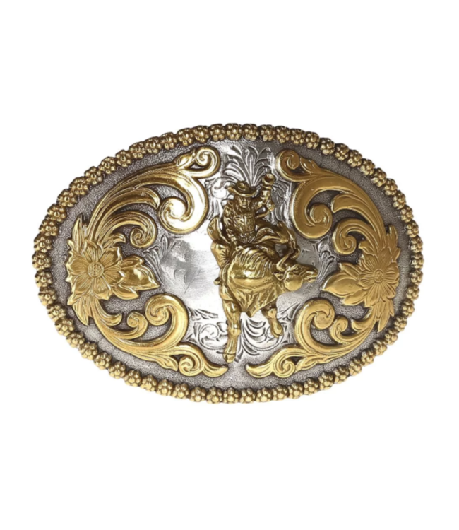 M&F Western Products Oval Bull Rider Belt Buckle