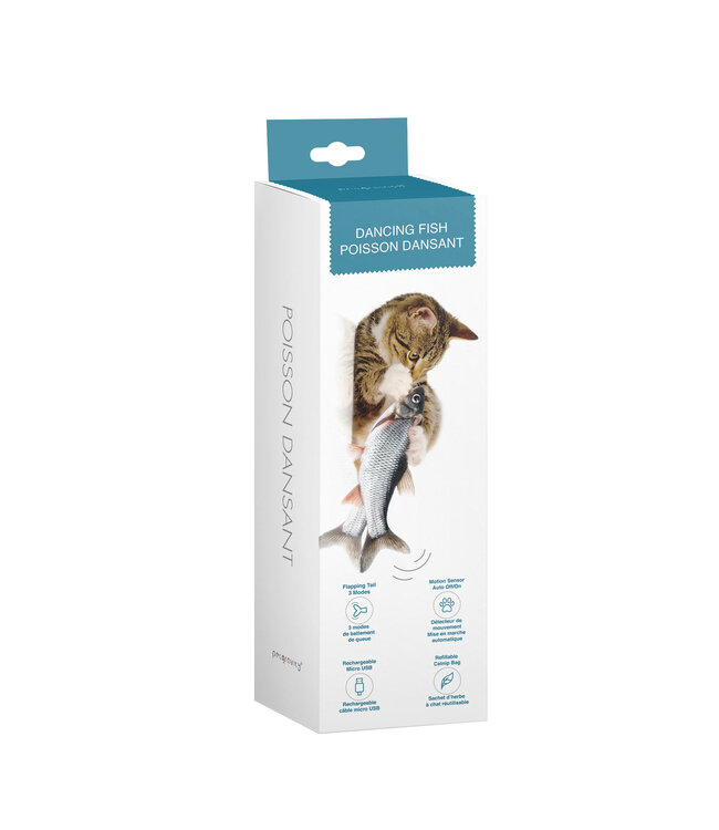 PetGravity Dancing Fish - Interactive Toy for Cats
