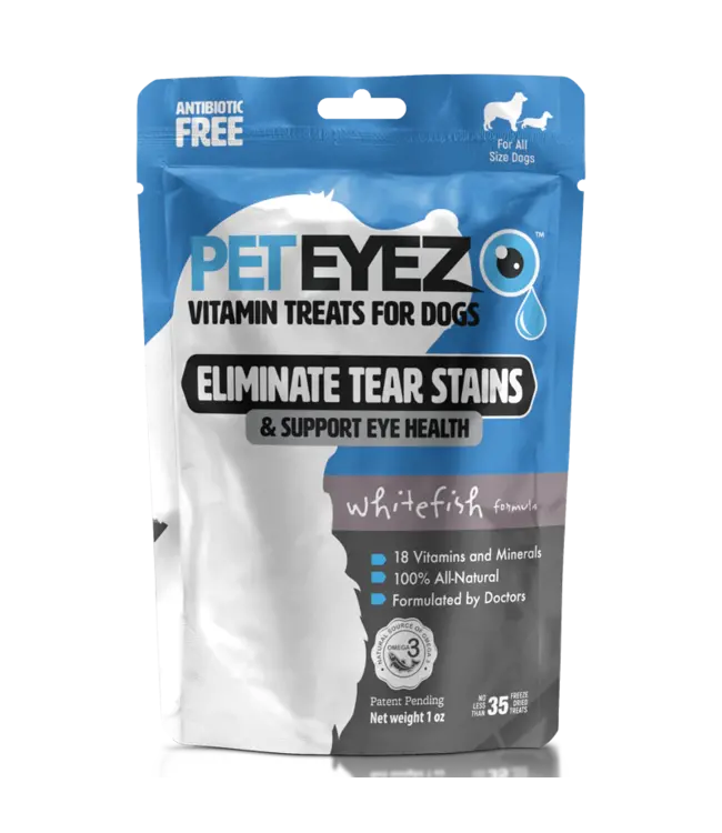 Pet Eyez Tear & Eye Support Vitamin Treats for Dogs