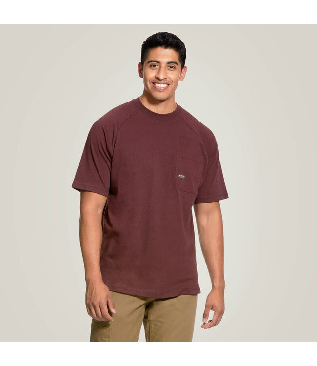 Ariat T-Shirt de Travail Rebar Cotton Strong pour Homme
