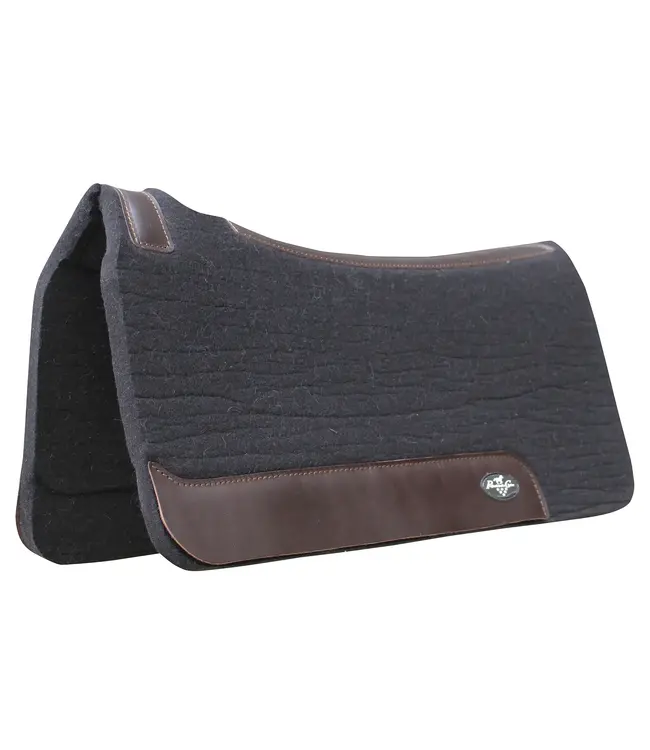 Professional's Choice Steam Pressed Comfort-Fit Black Felt Saddle Pad