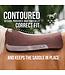 Professional's Choice Steam Pressed Comfort-Fit Felt Chocolate Saddle Pad
