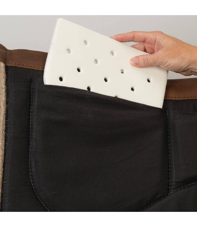 WEAVER Tapis Western Shim Pad Noir en Laine Mélangée Paddock Animal