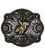 Montana Silversmiths Boucle de Ceinture A-Blaze Framed BullRider