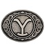 Montana Silversmiths Yellowstone Y Floral Belt Buckle