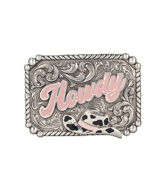 M&F Western Products Boucle de Ceinture Pink Howdy