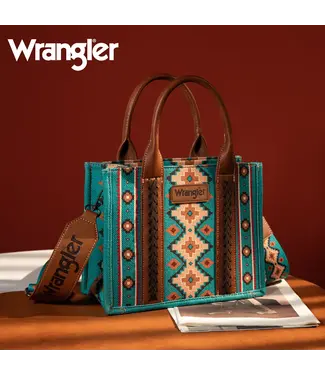 Wrangler Sacoche Southwestern à Poignées Dark Turquoise