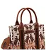 Wrangler Light Coffee Southwestern Print Small Canvas Tote Bag