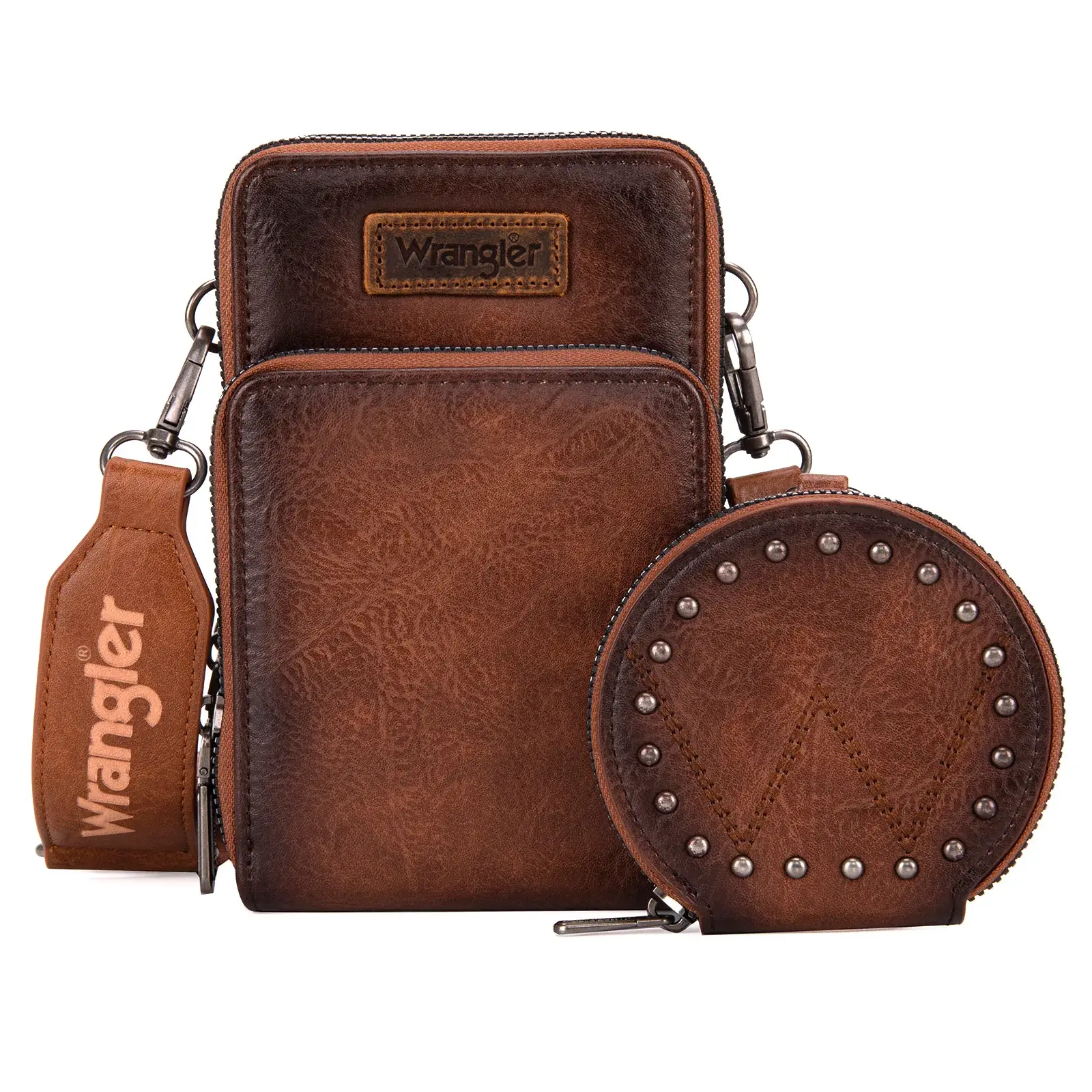 Leather crossbody cell phone purse sale