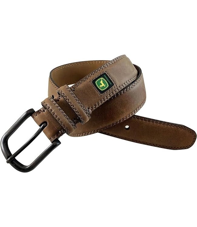 John Deere Sports Crazy Horse Leather Belt