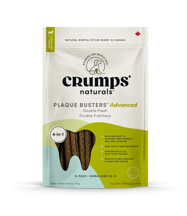 Crumps' Naturals Plaque Busters Advanced Double Fresh Dental Sticks