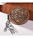 Wrangler Brown Circular Coin Pouch Floral Tooled Bag Charm