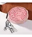 Wrangler Pink Circular Coin Pouch Floral Tooled Bag Charm