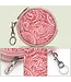 Wrangler Circular Coin Pouch Floral Tooled Bag Charm Rose