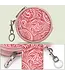 Wrangler Pink Circular Coin Pouch Floral Tooled Bag Charm