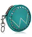 Wrangler Circular Coin Pouch W Logo Bag Charm Turquoise