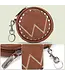 Wrangler Brown Circular Coin Pouch W Logo Bag Charm