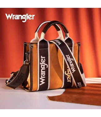 Wrangler Brown Mini Tote Color Block Crossbody