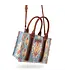 Wrangler Brown Southwestern Print Small Canvas Tote Bag