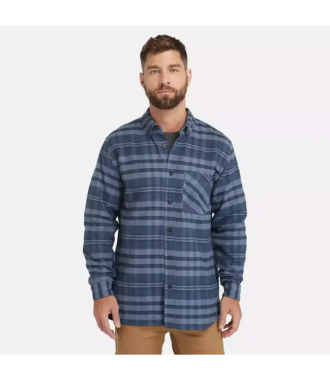 Timberland Men's Vintage Indigo Woodfort Midweight Flannel Shirt