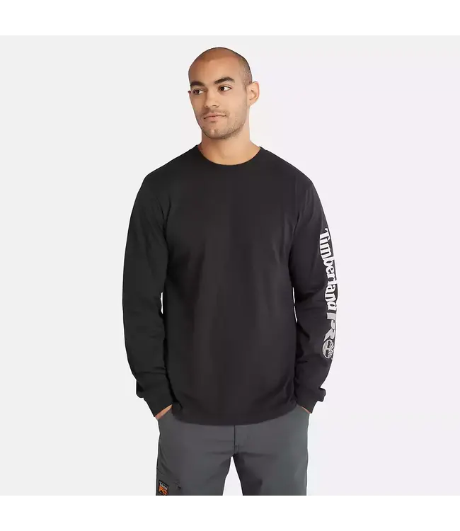 Timberland Men's Core LS Logo Long-Sleeve T-Shirt