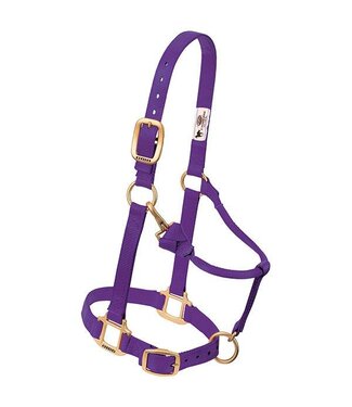 Weaver Original Adjustable Purple Chin & Throat Snap 1'' Halter