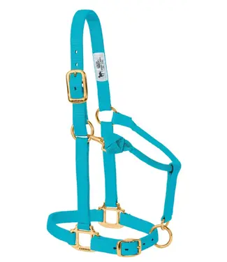 Weaver Original Adjustable Turquoise Chin & Throat Snap 1'' Halter