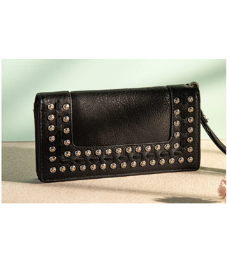 Wrangler Black Studded Wallet