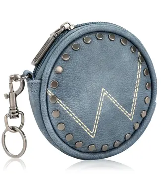 Wrangler Circular Coin Pouch W Logo Bag Charm Jean