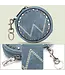 Wrangler Jean Circular Coin Pouch W Logo Bag Charm