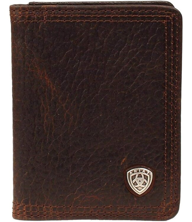 Ariat Brown Concho Flip Shield Wallet