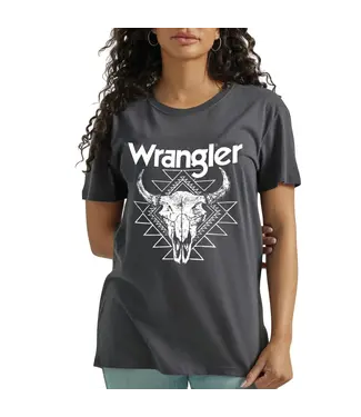Wrangler T-Shirt Bull Skull Aztec