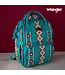 Wrangler Allover Aztec Dual Sided Backpack Dark Turquoise