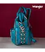 Wrangler Dark Turquoise Allover Aztec Dual Sided Backpack