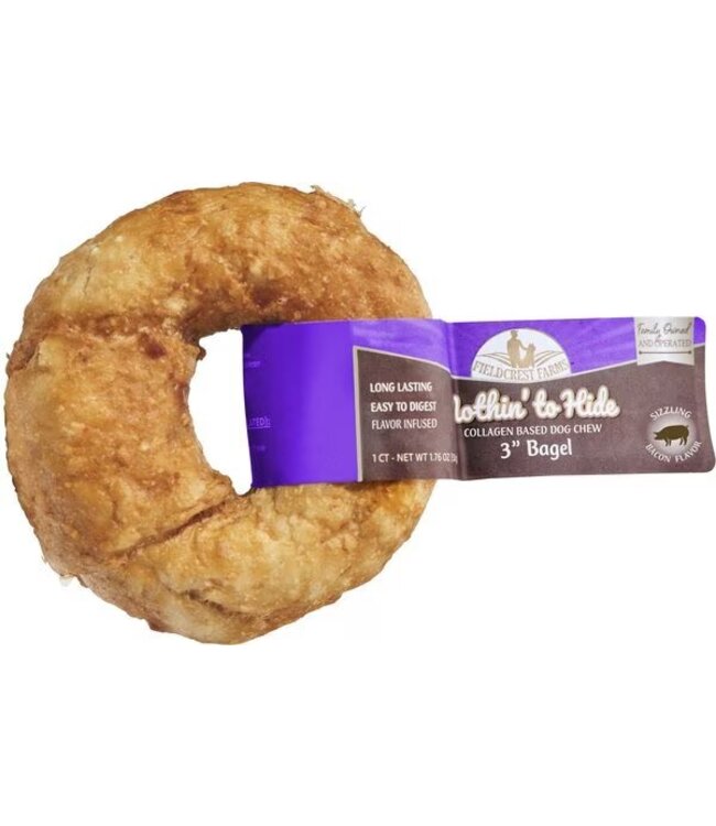 Nothin' To Hide Bacon Bagel Premium Collagen Dog Chew