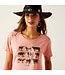 Ariat Sunset Heather Cow Chart T-Shirt