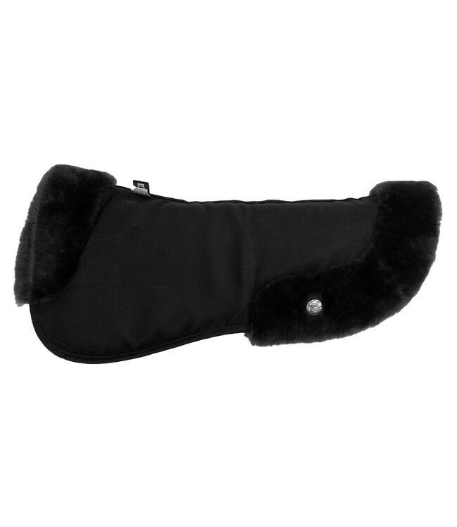 Ogilvy Equestrian Black Liberty Jumper Memory Foam Sheepskin Half Pad