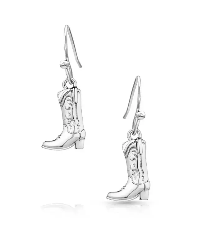 Montana Silversmiths Sculpted Cowboy Boots Earrings