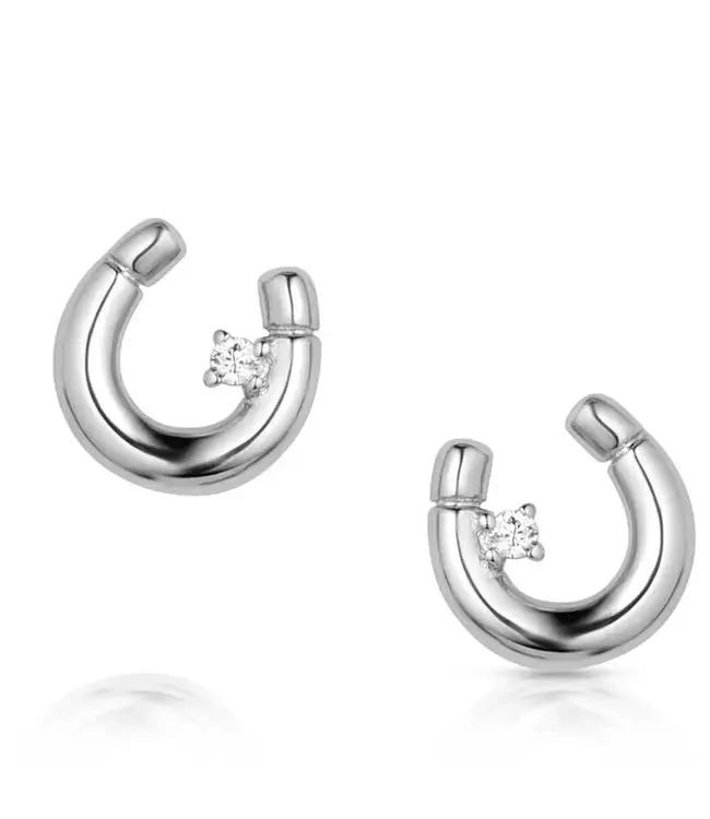 Montana Silversmiths Little Light Horseshoe Earrings