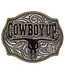 Montana Silversmiths Cowboy Up Says the Bull Two-Tone Attitude Buckle