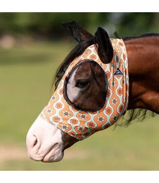 Professional's Choice Flowers Comfort Fit Lycra Fly Mask