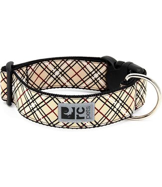 RC Pets Collier Wide Clip Tan Tartan